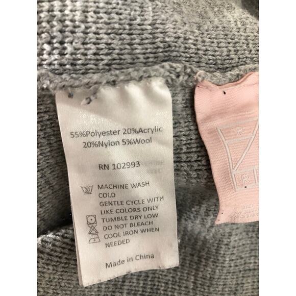 Victor Alfaro Mock Neck Sweater Oversized Gray XL - Picture 11 of 14